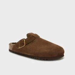 Mules olivier fur
