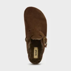 Mules olivier fur