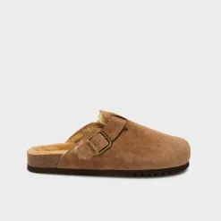 Mules olivier fur