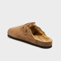 Mules olivier fur