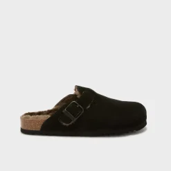 Mules olivier fur
