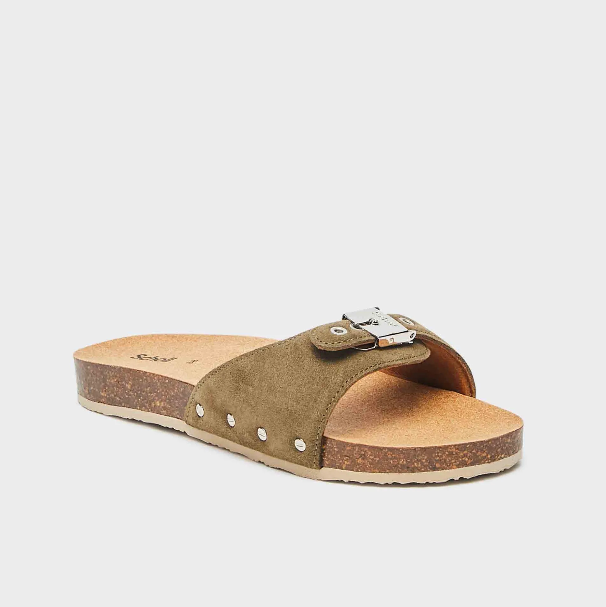 Mules pescura flat cork
