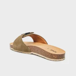 Mules pescura flat cork